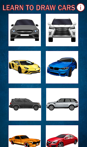 Learn To Draw Cars Screenshot 0
