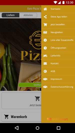 Euro Pizza Service Screenshot 2