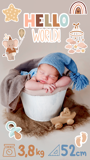 Baby photo stickers Screenshot 1
