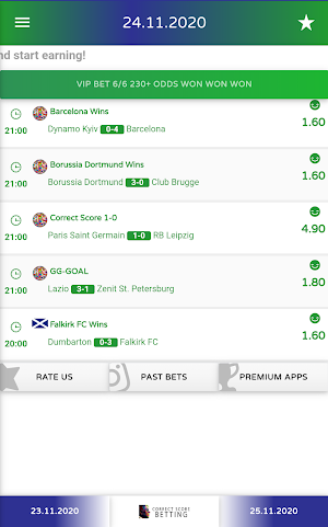 Alex Ferguso VIP Correct Score Betting Tips Screenshot 1