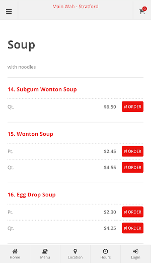 Main Wah Stratford Ordering Screenshot 2