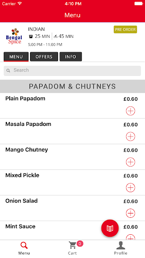 Bengal Spice Highbridge Screenshot 0
