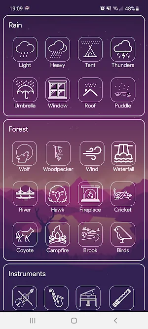 Relaxing Sounds Screenshot 1