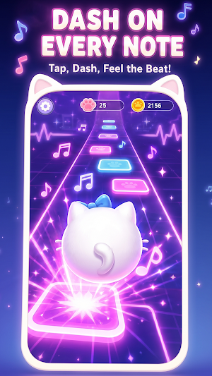 PopCat:Run Music Beats 2 Screenshot 2