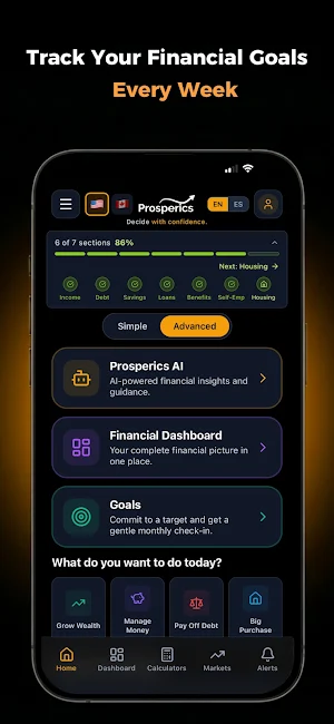 Prosperics: AI Finance Tool Screenshot 2