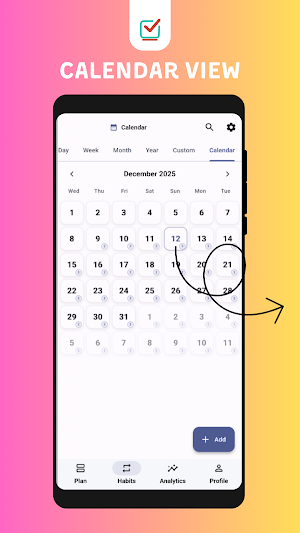 Plannely – tasks and habits Screenshot 1