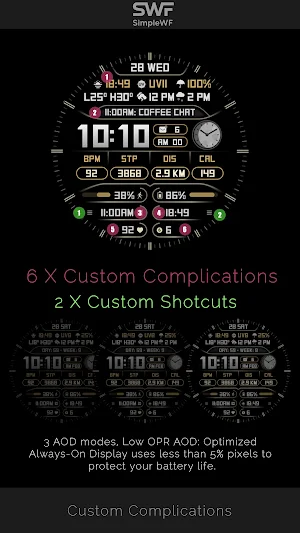 Digital Watch Face Infowatch 1 Screenshot 1