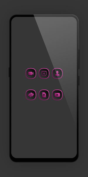 Shadow Gray Pink Icon Pack Screenshot 1