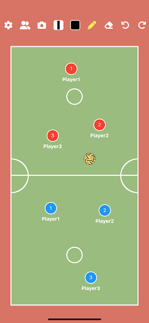 Sepak Takraw Tactic Board Screenshot 0