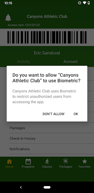 Canyons Athletic Club Screenshot 2
