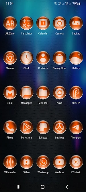 Orange Pixl Glass Icon Pack Screenshot 1