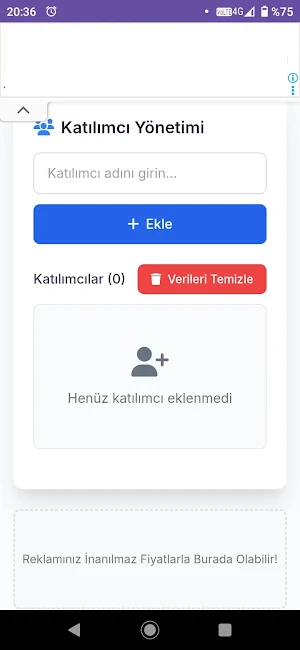 Çekiliş App Screenshot 0