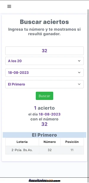 Resultados de Quiniela Online Screenshot 2