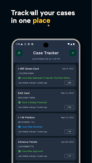 Case Tracker - US Immigration Screenshot 0