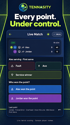 Tennasity: Tennis Stat Tracker Screenshot 1