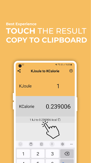 Kilojoule to Kcalorie Convert Screenshot 2