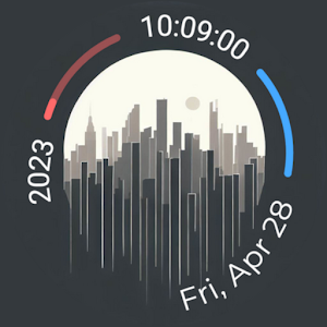 City Night Watch Face Screenshot 3