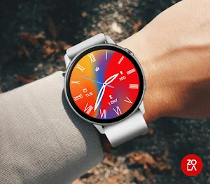 Vivid Red Deluxe Watch Face Screenshot 2