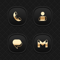 Stacked Golden - Gray Icons