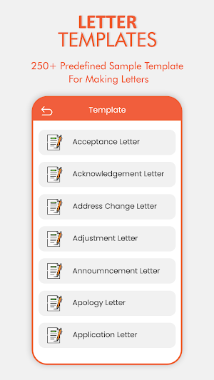 Letter Templates Offline Screenshot 2