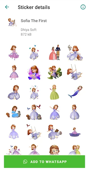 Princess Stickers for WA Screenshot 0