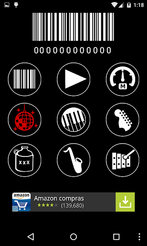 Musical barcode scanner Screenshot 1