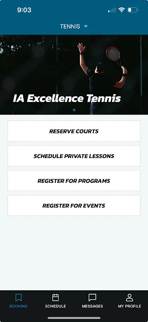 IA Excellence Tennis Screenshot 1