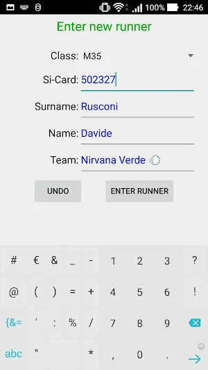 Orienteering Start App Screenshot 3