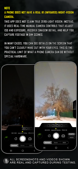 Night Mode Camera XM1 Screenshot 3