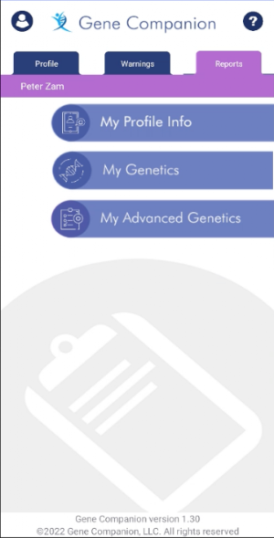 Gene Companion Screenshot 1