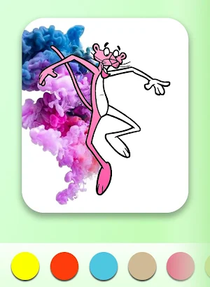 Coloring book for Pink Panther Screenshot 2