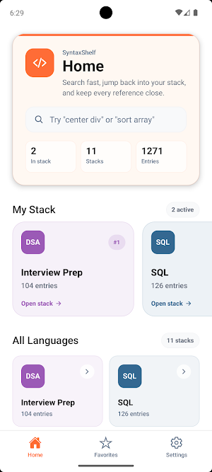 Interview Prep - SyntaxShelf Screenshot 0