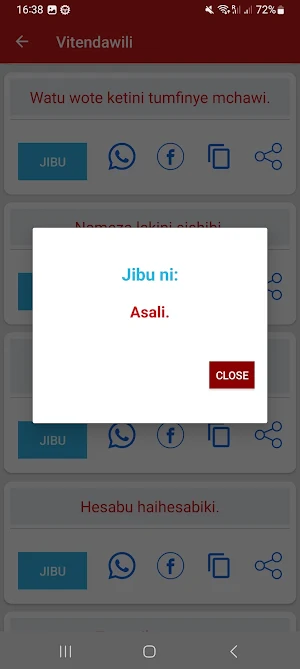 Vitendawili vya Kiswahili Screenshot 2