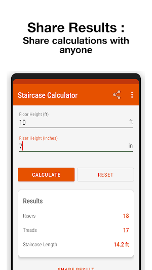 Staircase Calculator Screenshot 3