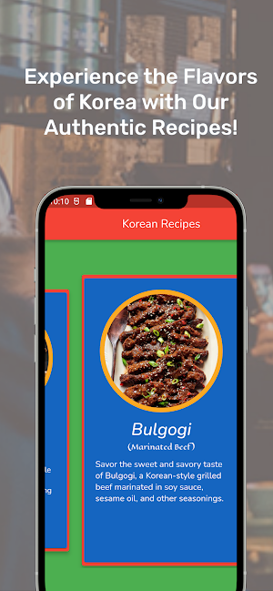 Korean Recipes Screenshot 0