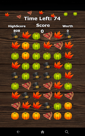 Thanksgiving Retro Match 3 Game Screenshot 3