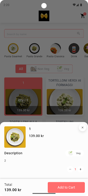 PastaDiemTable Screenshot 1