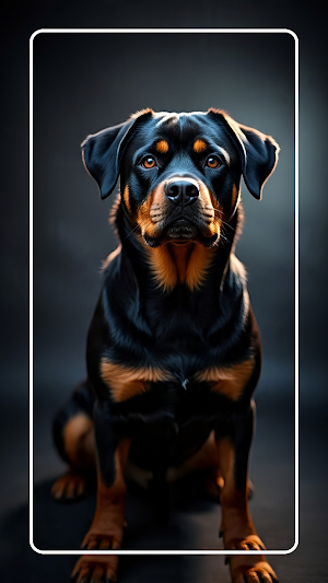 Rottweiler Dog Wallpaper Screenshot 1