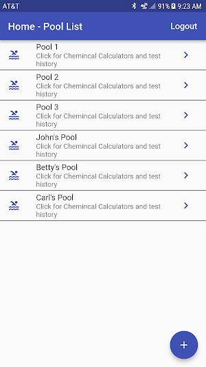 Pool Chemical Calculator Screenshot 0