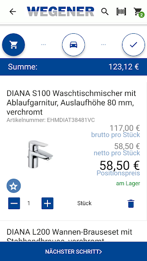 WEGENER ProApp Screenshot 0