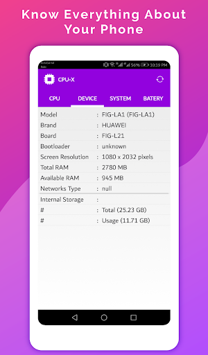 CPU Hardware Info Screenshot 1