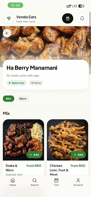 Venda Eats Screenshot 0