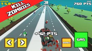 Crazy Road: Cars vs Zombies Screenshot 2