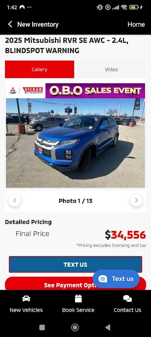 Vickar Mitsubishi Screenshot 2