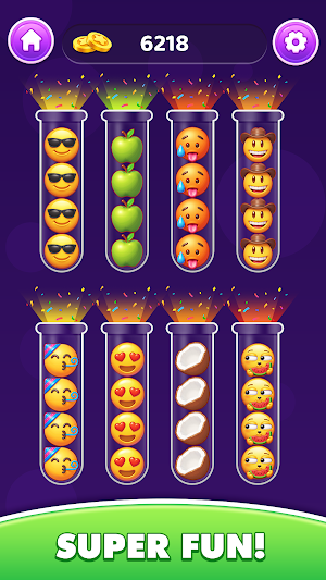 Emoji Ball Sort Screenshot 3