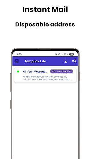 TempBox Lite - Temporary Email Screenshot 1