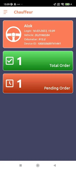 ChauffeurRACApp Screenshot 2