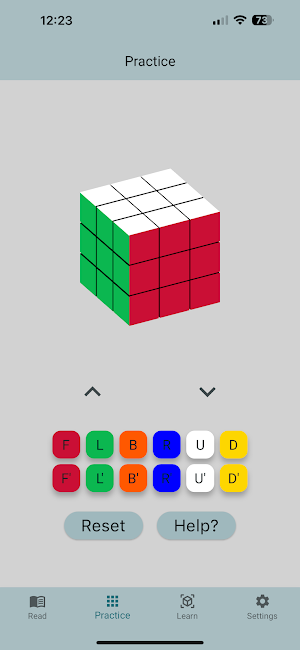 Rubik's Cube Tutor Screenshot 2