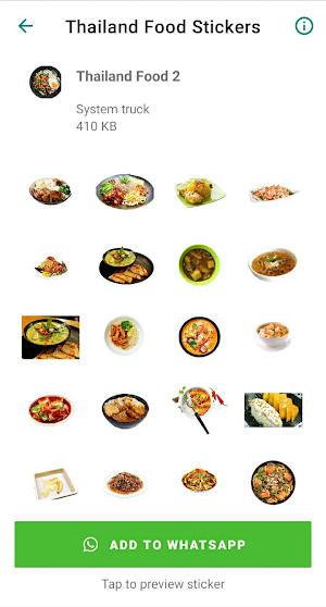 Thailand Food Stickers Screenshot 1