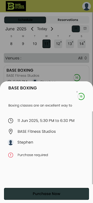 BASE Fitness Studios Screenshot 3